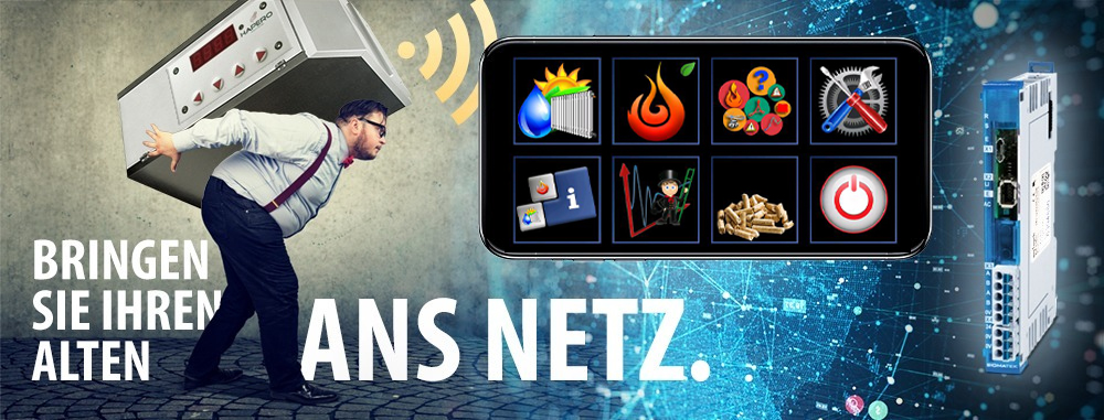 myTouch Internet CP102 – ältere HAPERO-Pelletkessel mit dem Internet verbinden
